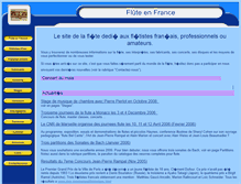 Tablet Screenshot of flutiste.com